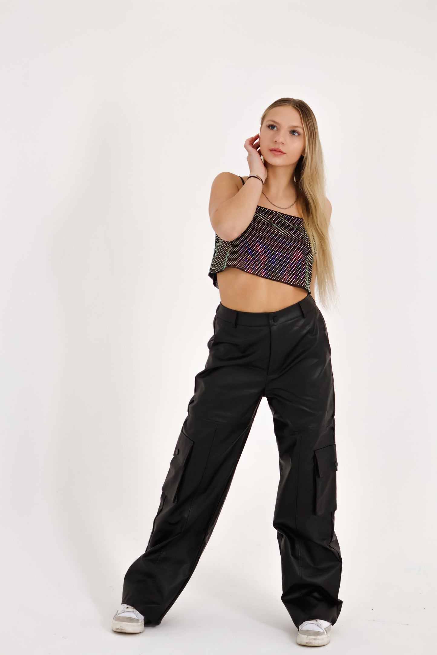 Mirrorball Cropped Top