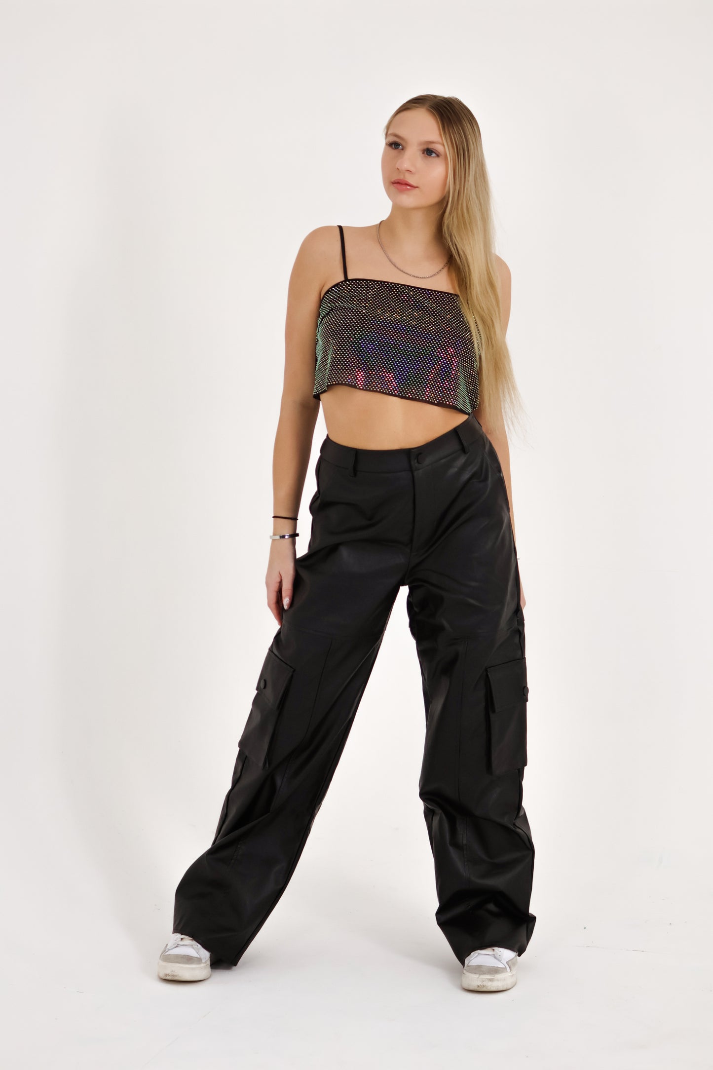 Mirrorball Cropped Top