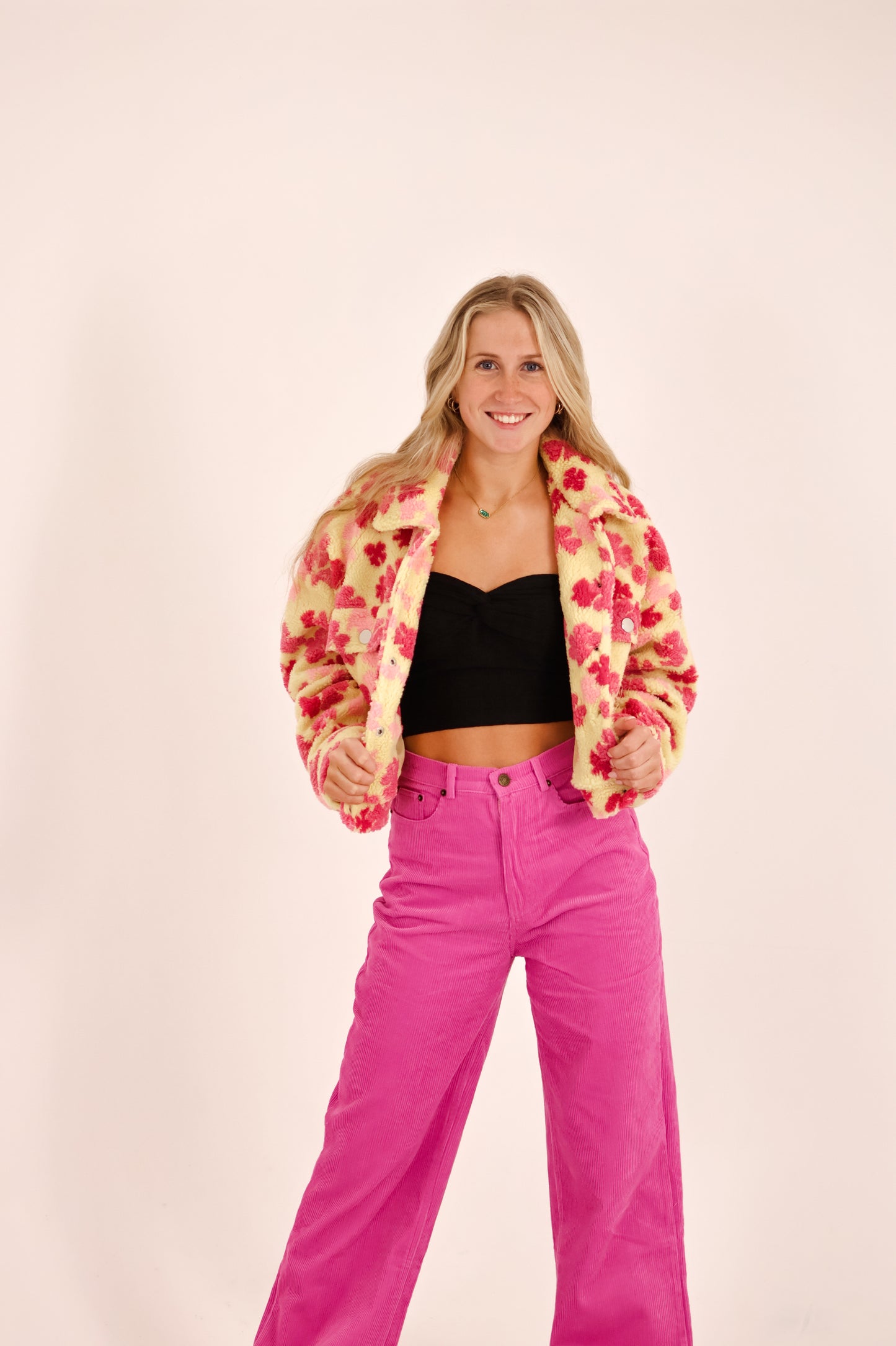 Fancy Florals Sherpa Jacket