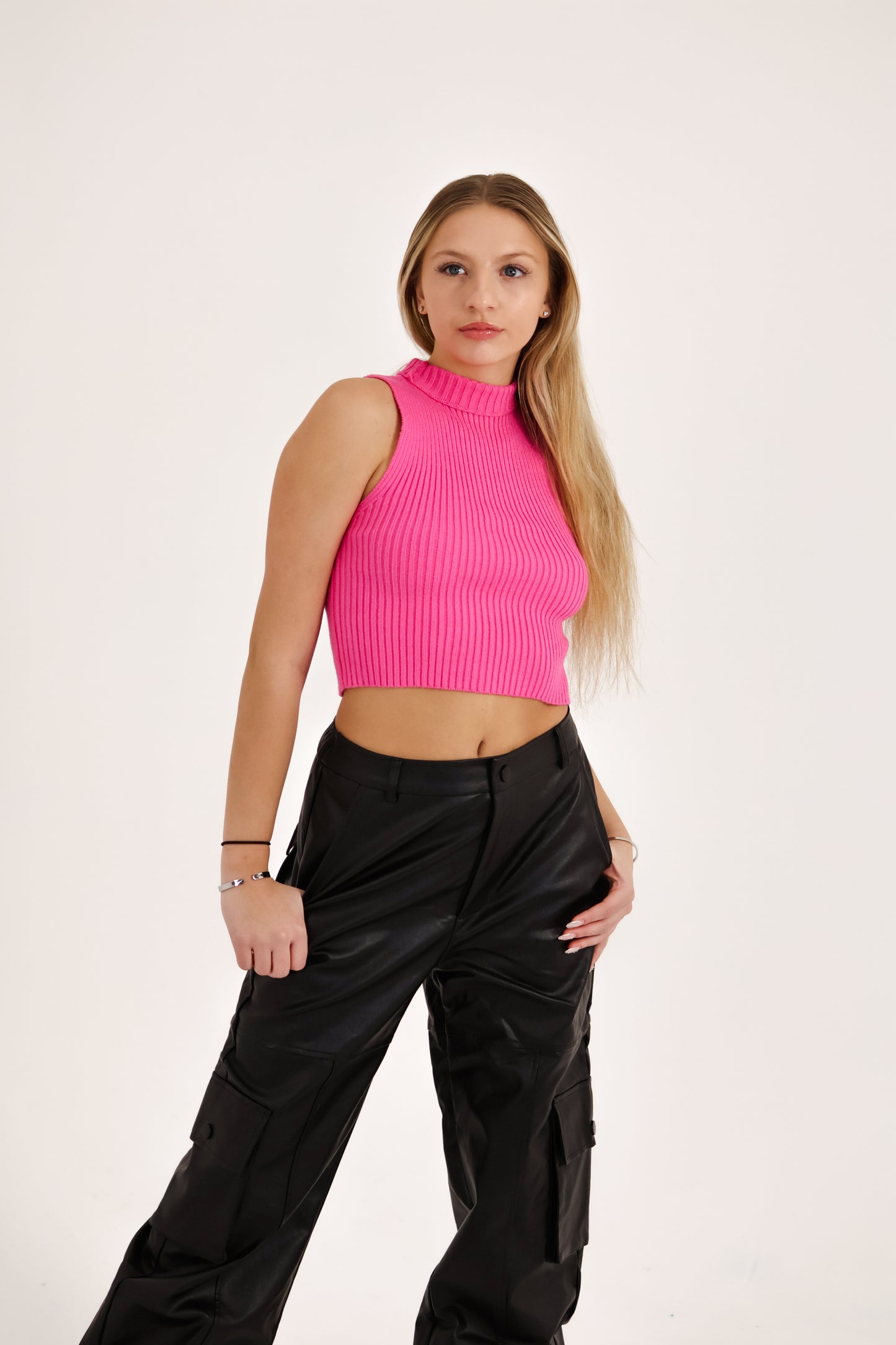 Kynlee Mock Neck Knit Sweater