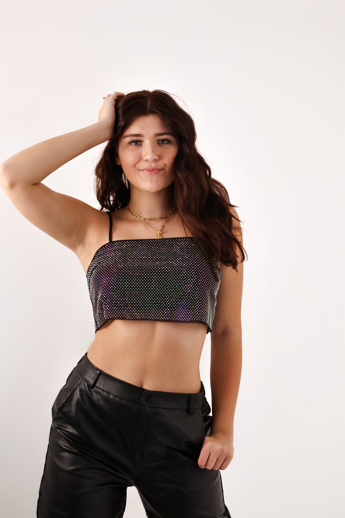 Mirrorball Cropped Top