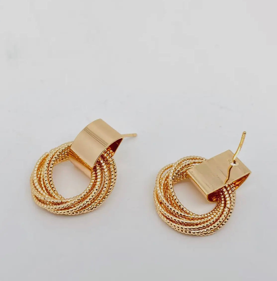 Bella Multi-Layer gold Earrings