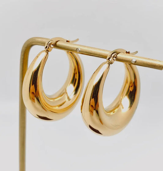 Gold Huggie Earrings