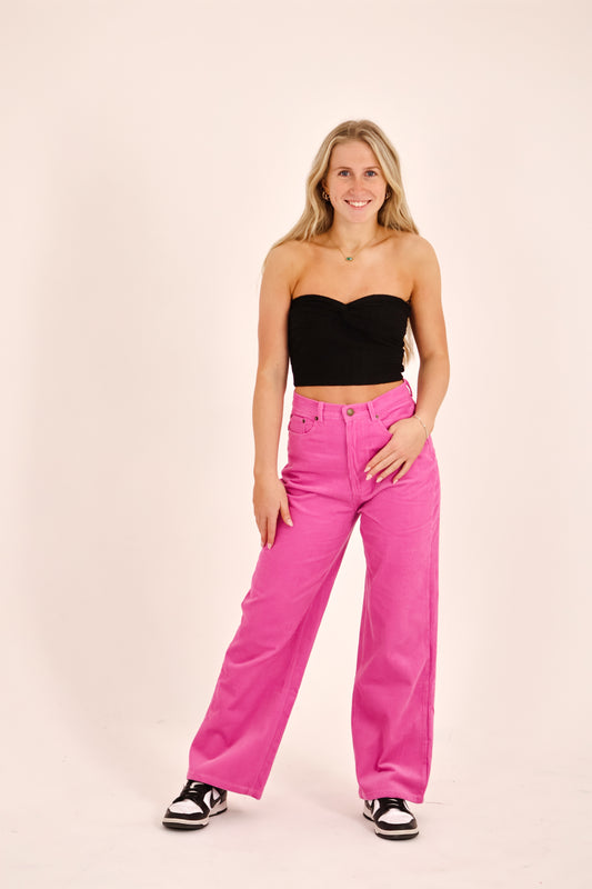 Madison Pink Corduroy Pants